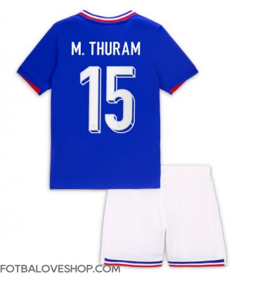 Francie Marcus Thuram #15 Dětské Domácí Dres ME 2024 Krátký Rukáv (+ trenýrky)